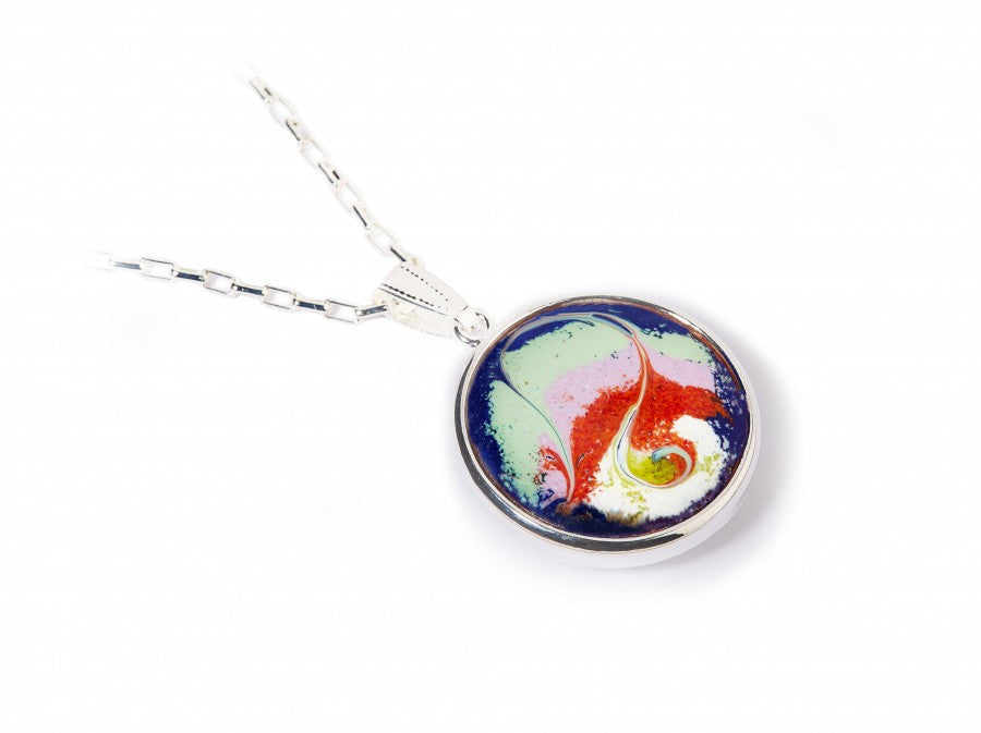 Meab Enamels - Silver Plated Pendant