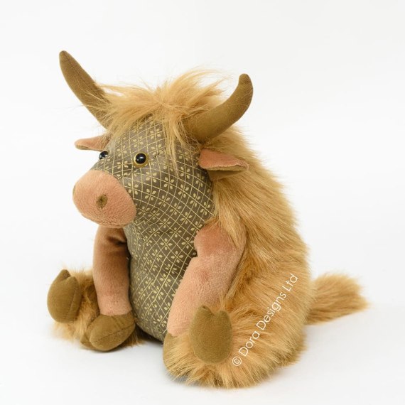 Angus Highland Cow Doorstop
