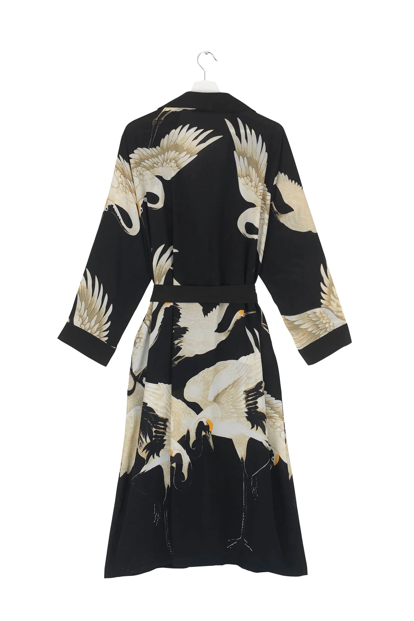 Stork Black Crepe Gown