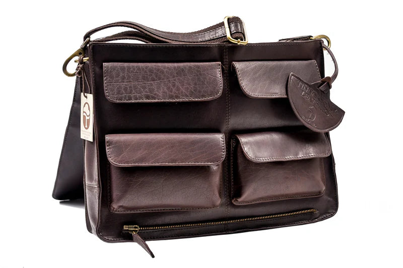 Tinnakeenly Leathers Mac Book Satchel Bag