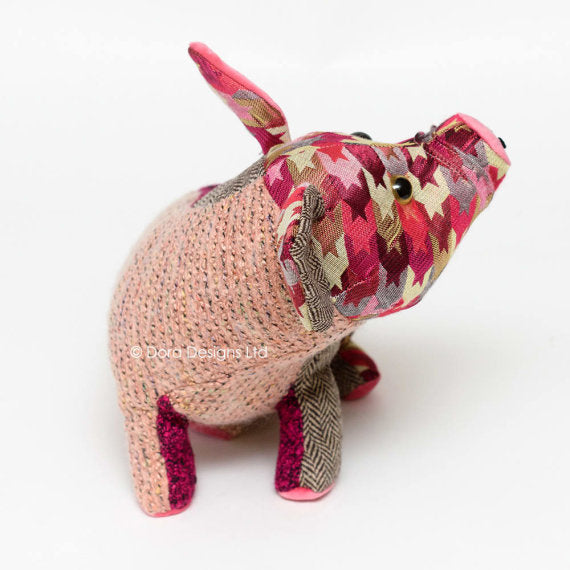 Patchwork Pig Doorstop