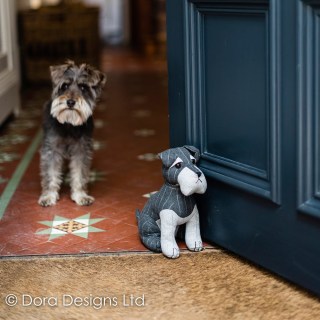 Chester Schnauzer Dog Doorstop