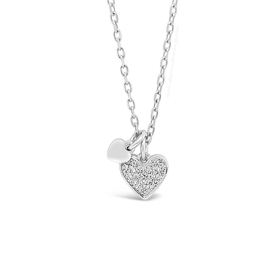 Absolute Kids Collection Silver Heart Pendant And Chain