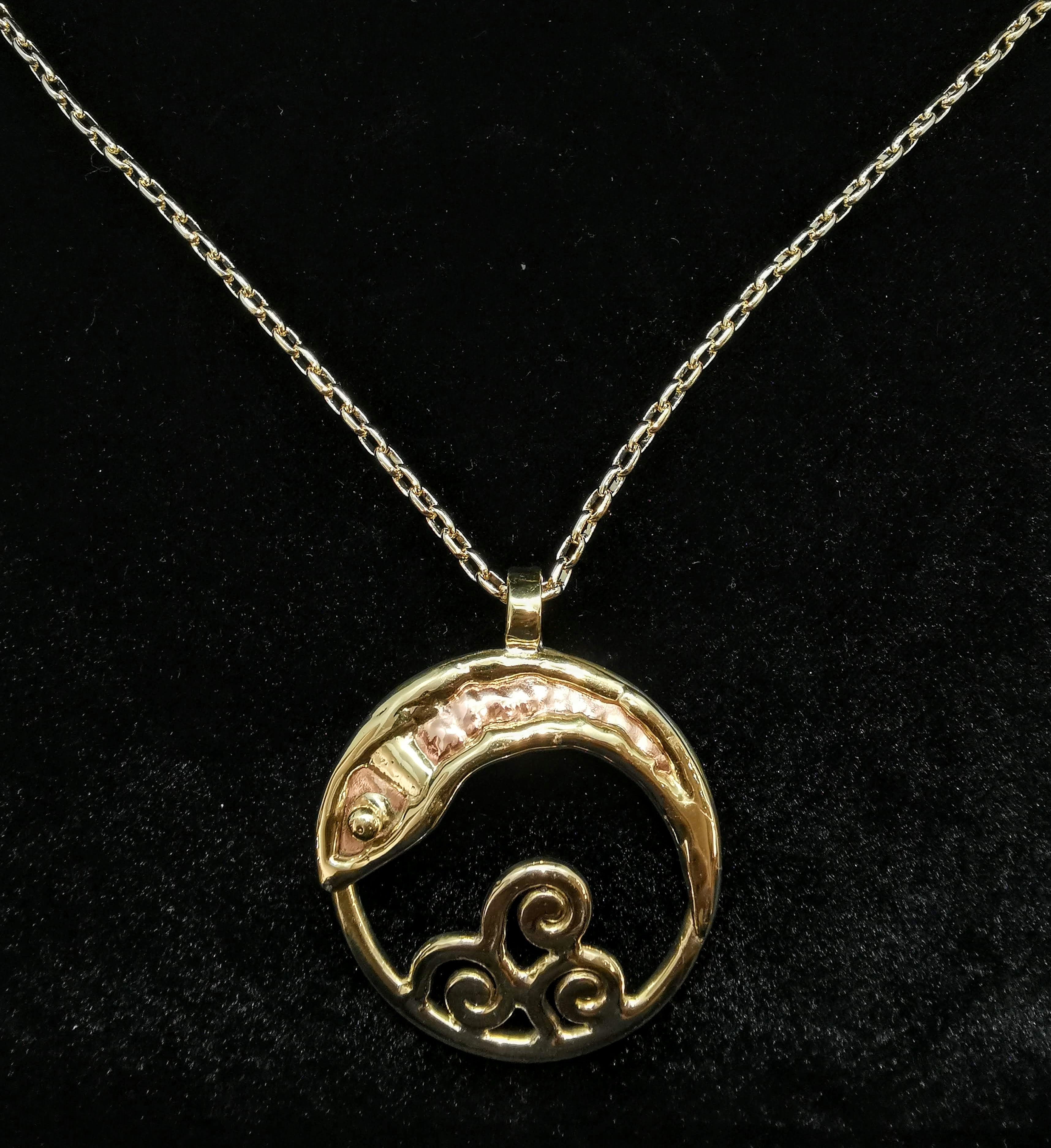 Celtic knot and Fish Necklace