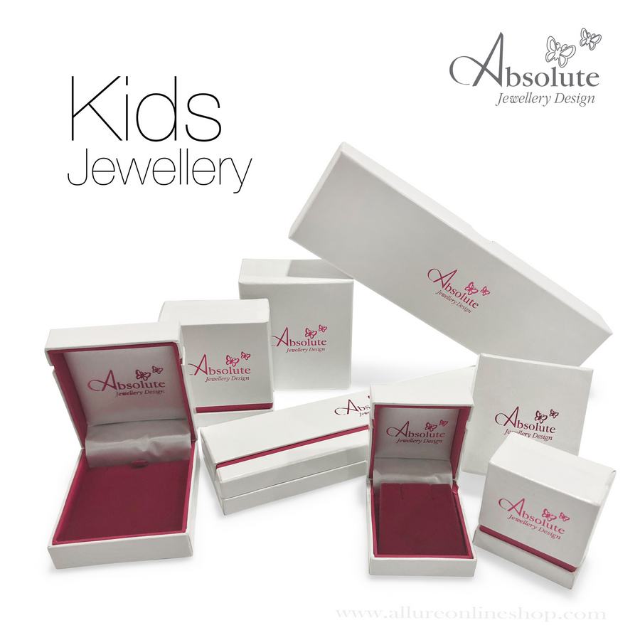 Absolute Kids Collection Silver Solitaire Stud Earrings