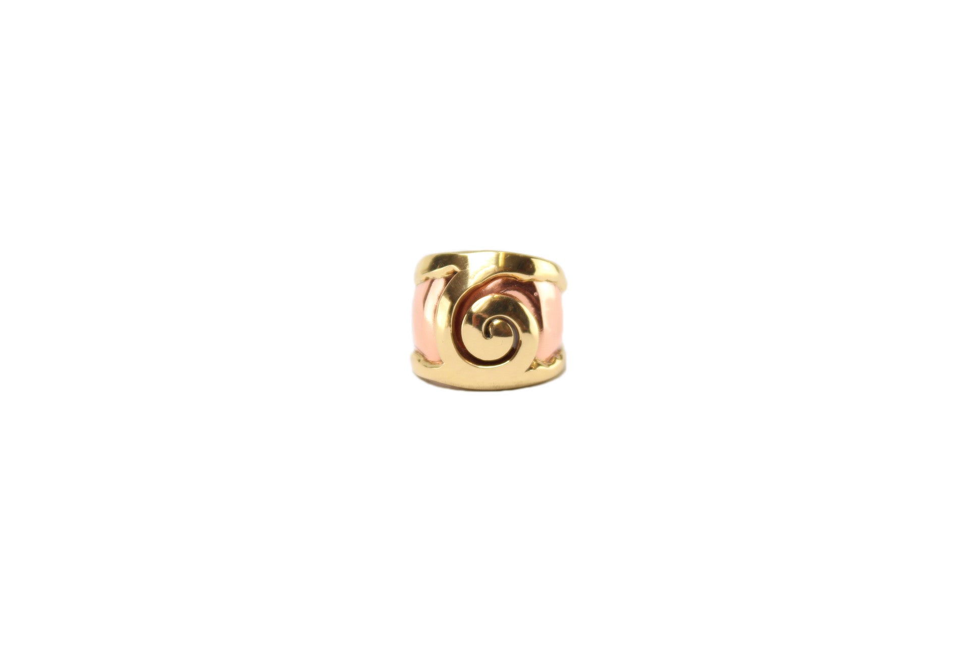 Spiral Copper Two Tone Ring