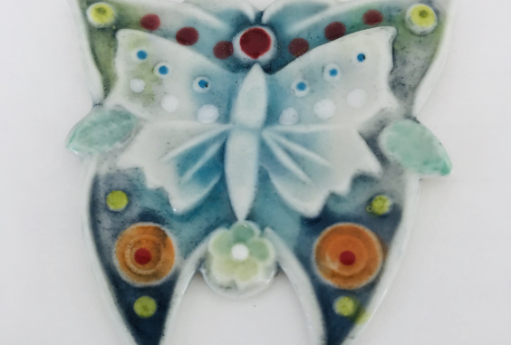 Helen Shearer Porcelain Brooch